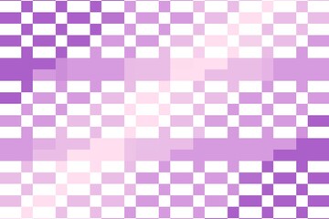 Purple pink square pixel pattern featuring an abstract checkered mosaic layout with seamless digital symmetry. Modern pixel design concept