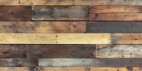 Naklejka premium Rustic Wood Plank Wall Texture