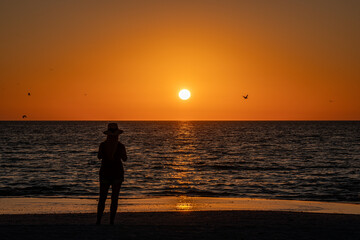 Fototapeta premium Sunset view from the Beach