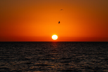 Sunset view from the Beach