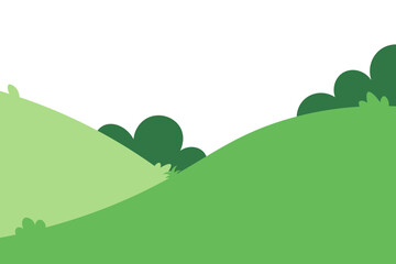 Green Landscape Element Hills