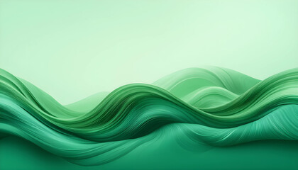 abstract green wave background