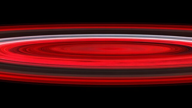Abstract red and black concentric circles radiating outwards, creating a hypnotic, swirling effect against a black background. Ideal for tech, design, or futuristic themes.