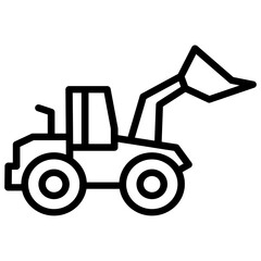 bulldozer vector illustration