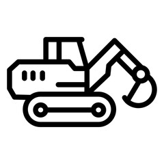 bulldozer vector illustration