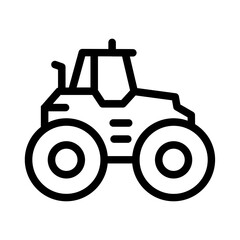 tractor isolated on white