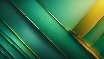 Obraz premium A vibrant, abstract arrangement of green and yellow layered textures creating a dynamic visual effect.
