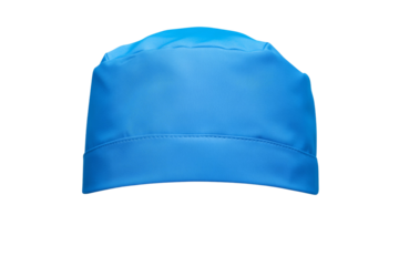 Blue hat with a white band, isolated