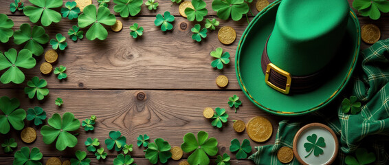 Celebrate Saint Patrick's Day With Shamrocks and Gold Treasures