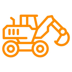 bulldozer vector illustration