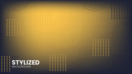 Abstract Vector Background with Geometric Shapes in Warm Colors