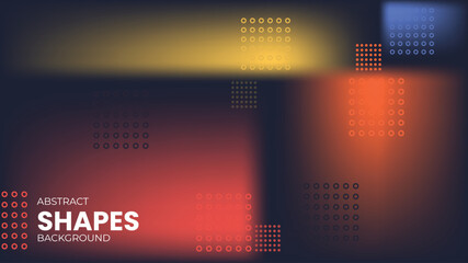 Abstract Vector Background with Geometric Shapes in Warm Colors