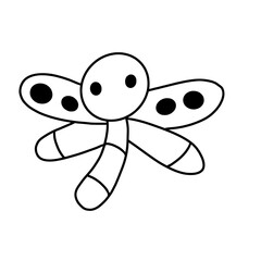 funny cartoon dragonfly