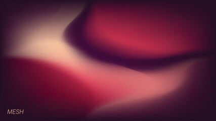 Abstract Vector Background with Gradient Mesh in Pink, Purple, and Maroon Colors