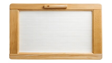 Wooden Clipboard with Lined White Paper