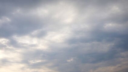 clear sky in the morning with beautiful white clouds