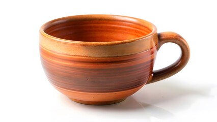 Orange Striped Ceramic Mug
