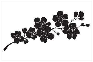Obraz premium Elegant Floral Silhouette Design. 
