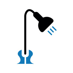 Desk lamp icon.