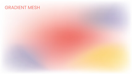 Minimalistic Abstract Vector Background in Pastel Colors Gradient Mesh