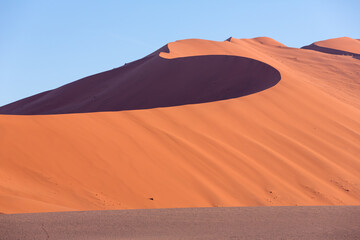 Namib Sand Dune Curves Sunset