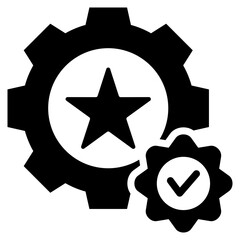 Expertise Recognition Glyph Icon