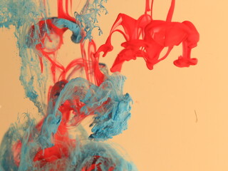 Liquid art with Ink, Paint, Mica Powder, Milk and Oils