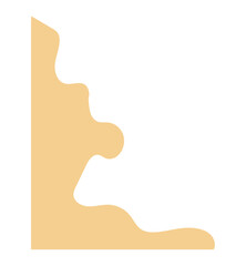 Abstract Border Flowing Soft Curved Design