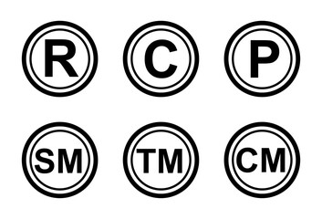 Registered Trademark Symbol in black