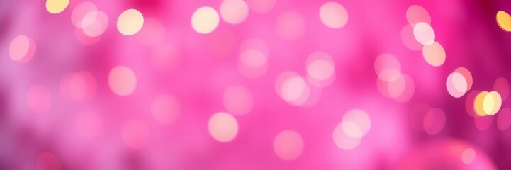 Pink and purple glitter with gold lights bokeh background creating a dreamy and festive atmosphere, dreamy, defocused, abstract