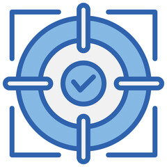 Precision Blue White Icon
