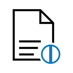 Fototapeta premium Note file mute icon.