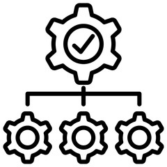 Coordination Outline Icon