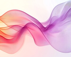 Abstract colorful waves, flowing, light background, design element