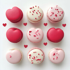 Obraz premium makrone, dessert, essen, franzosen, kuchen, süss, bunt, biscuits, pink, cookie, brotzeit, weiß, köstlich, isoliert, farbe, fra, backwaren, traditionell, gelb, sortiment, cookie, konfekt