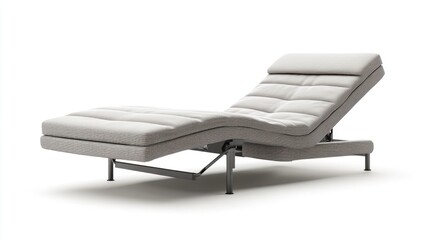 Ergonomic Adjustable Bed Frame on White Background