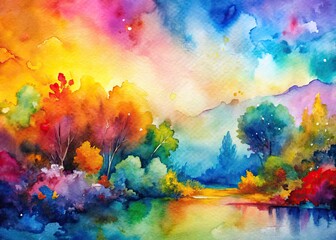 Hand-painted watercolor textures offer a colorful, artistic wallpaper, perfect for adding depth and visual interest to designs.