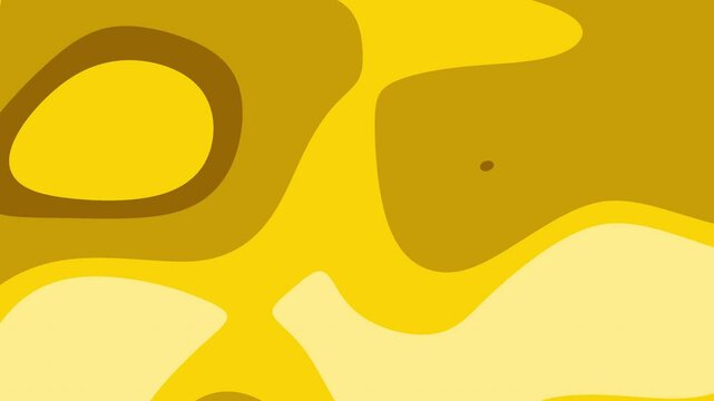 Abstract yellow pattern suitable for backgrounds, textiles, print designs, and social media graphics with a modern aesthetic. animation