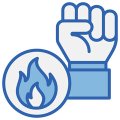 Power Blue White Icon