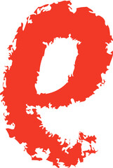 E Letter Hand Drawn Crayon Alphabet