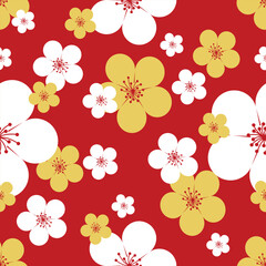 The Beauty of Red Sakura Blossoms