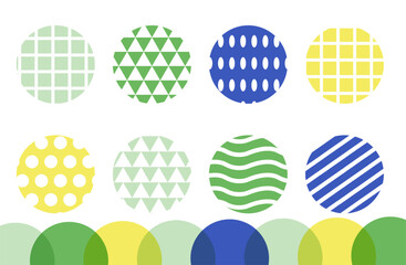 カラフルなジオメトリックパターンの背景デザイン