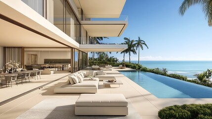 Fototapeta premium A Luxurious Smart Home with Premium Amenities and Seamless Automation 