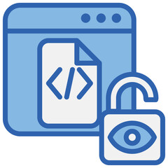 Open Source Blue White Icon