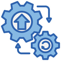 Devops Blue White Icon