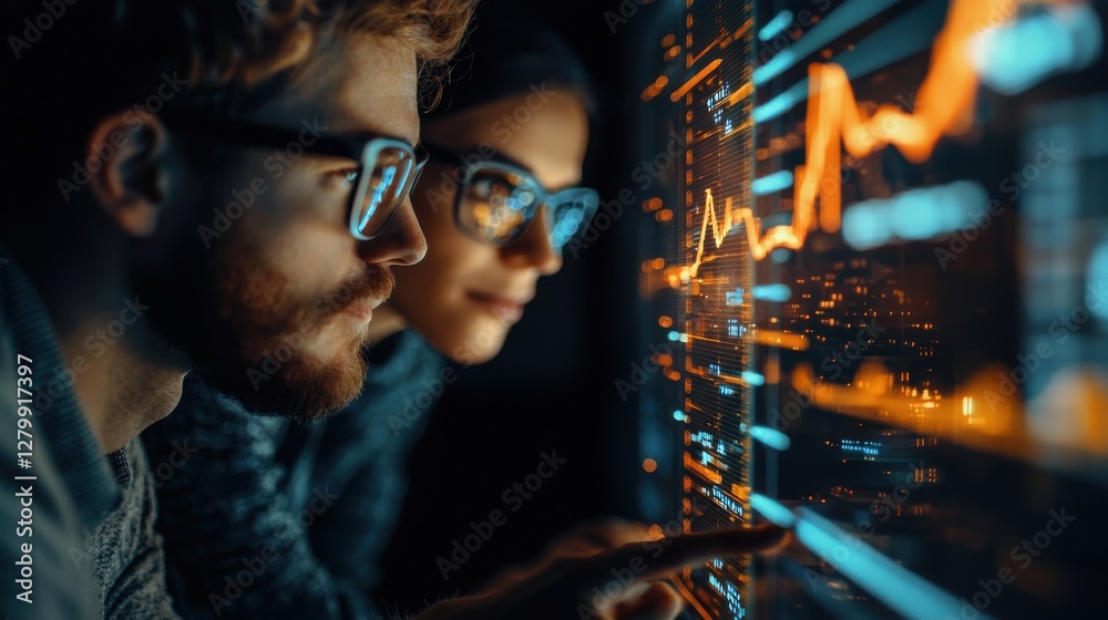 Wall mural ai driven digital marketing workshop with analytical insights and collaborative strategies for busin