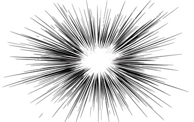 Obraz premium Abstract radial lines explosion graphic