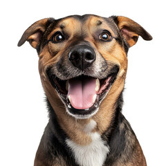 Obraz premium Happy Dog Portrait, Smiling Canine Close Up