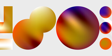 Triangles, circles, squares, rectangles design. Vector Illustration For Wallpaper, Banner, Background, Card, Book Illustration, landing page