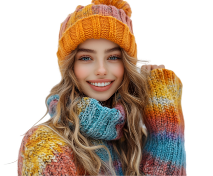 happy little girl isolated on white background
